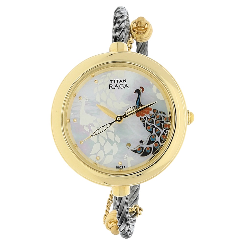 Buy Online Titan Raga Garden of Eden White Dial Analog Stainless