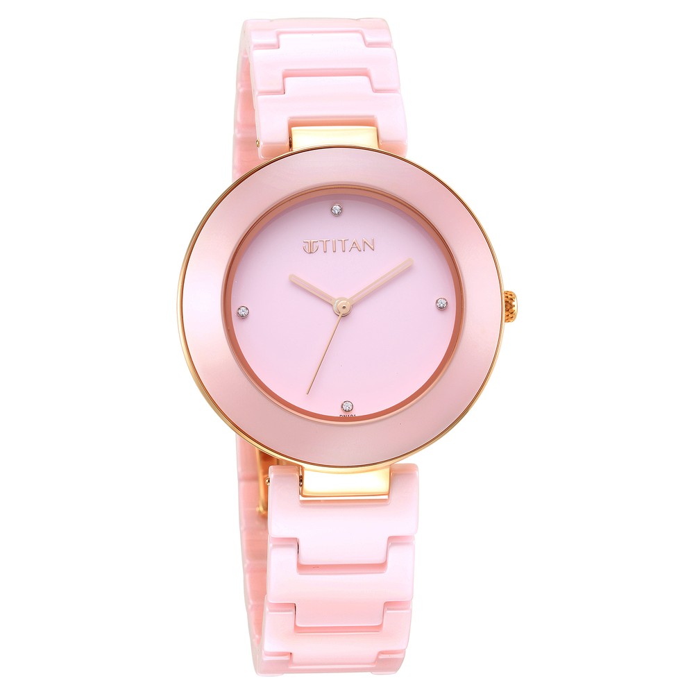 Pink ceramic watches online ladies