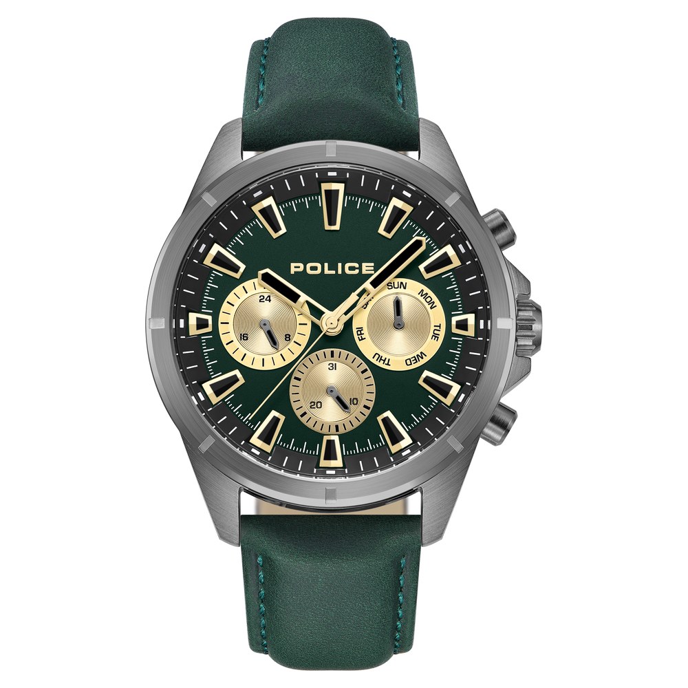 Buy Online Police Green Dial Quartz Multifunction Watch for Men plpewjf0005801 Titan