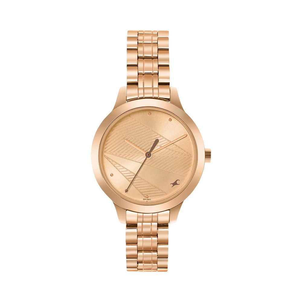 Fastrack NR6276WM01 Rose Gold Metal Analog Women's Watch – Better Vision