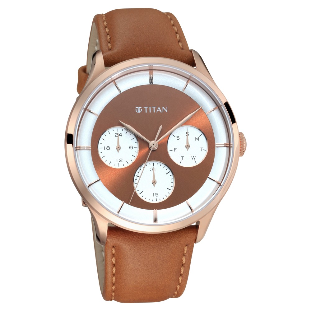 Titan rose gold outlet watch for men