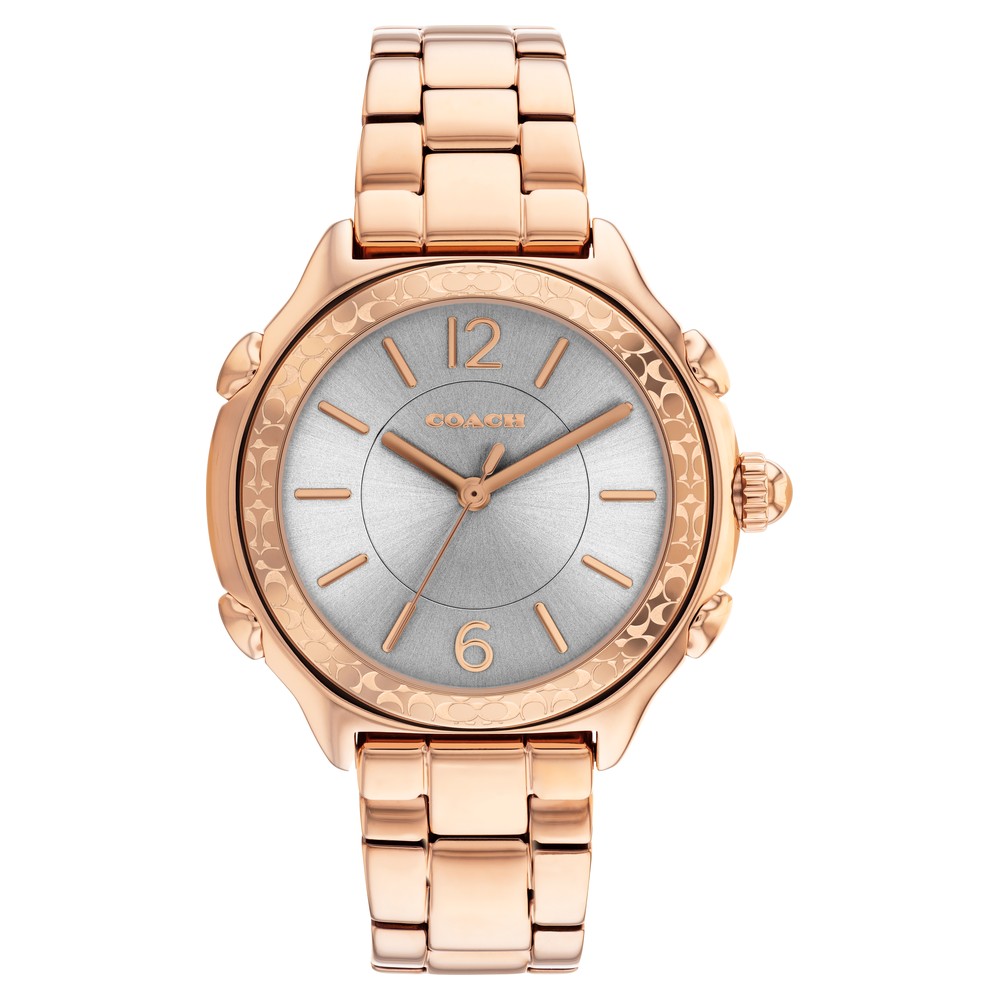 Coach Light Pink Signature Strap Watch for Women Online India at Darveys.com