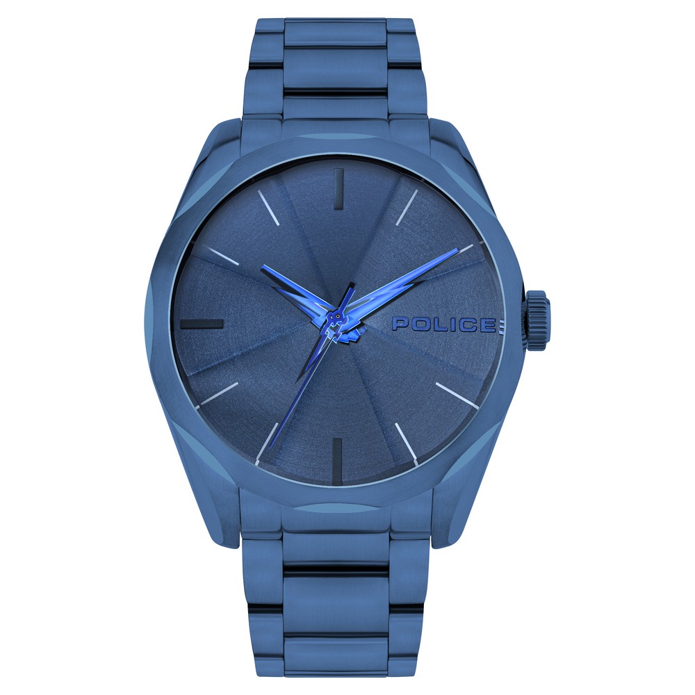 Police blue deals dial watch