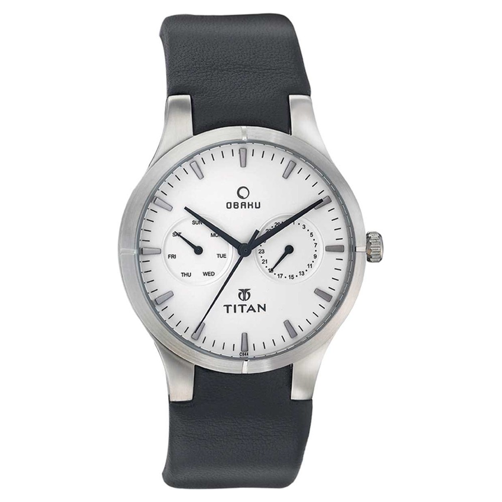 Buy Online Titan Quartz Analog White Dial Watch for Men nc9303sl01 Titan