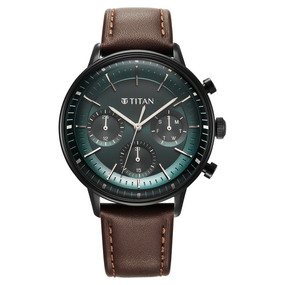 Timex Male Blue Analog Leather Watch | Timex – Just In Time