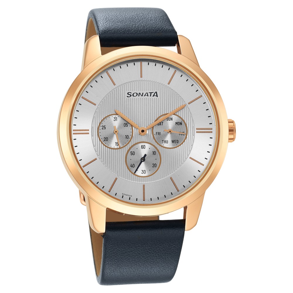 Sonata NM77031NL04 Analog Watch for Men with Day & Date Function in Nanded  at best price by New Kwality Watch Centre - Justdial
