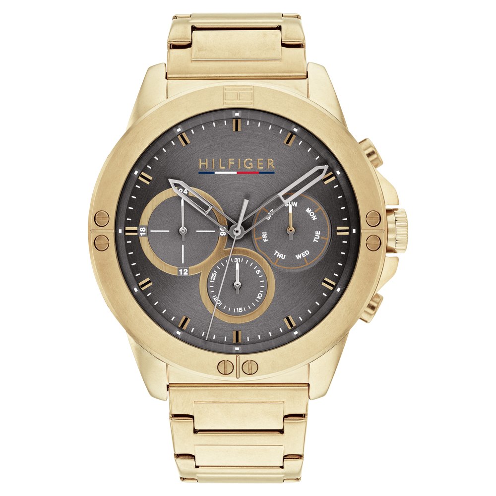 Buy Online Tommy Hilfiger Quartz Multifunction Grey Dial Stainless