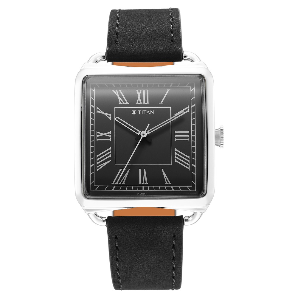 Buy Vintage Genuine Black Leather Timex Quartz Wrist Watch Stainless Steel  Jewelry Online in India - Etsy