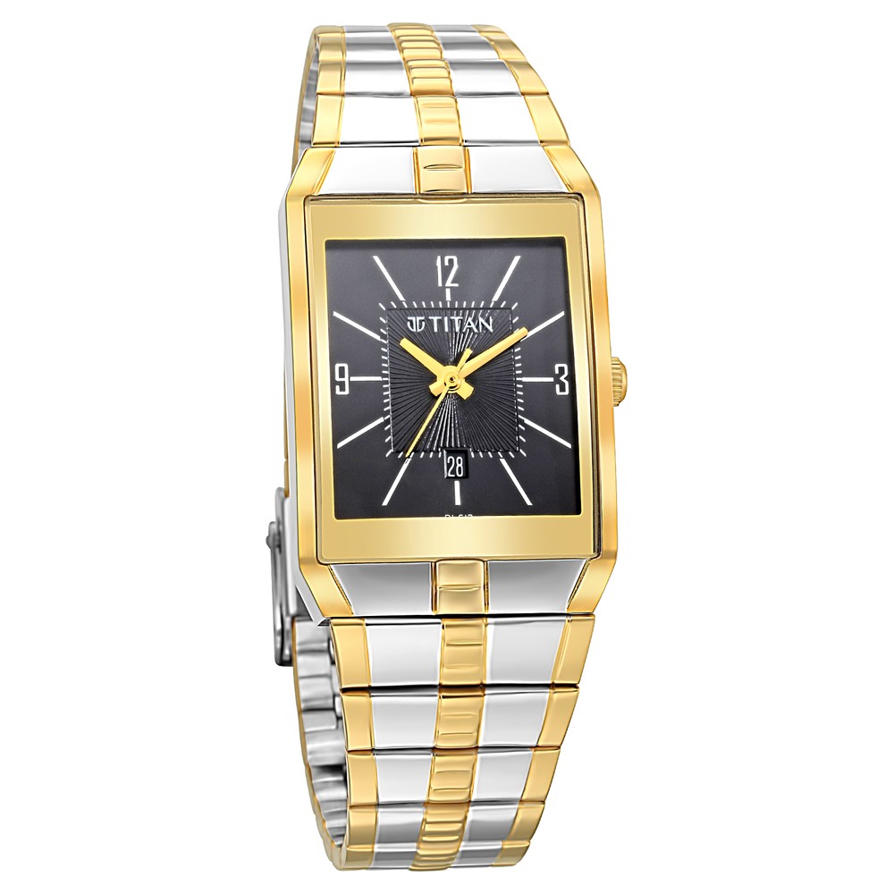 Titan Silver Dial Golden Metal Strap Watches at Rs 5295 | Titan SF Mens  Wrist Watches in Bengaluru | ID: 22021591873
