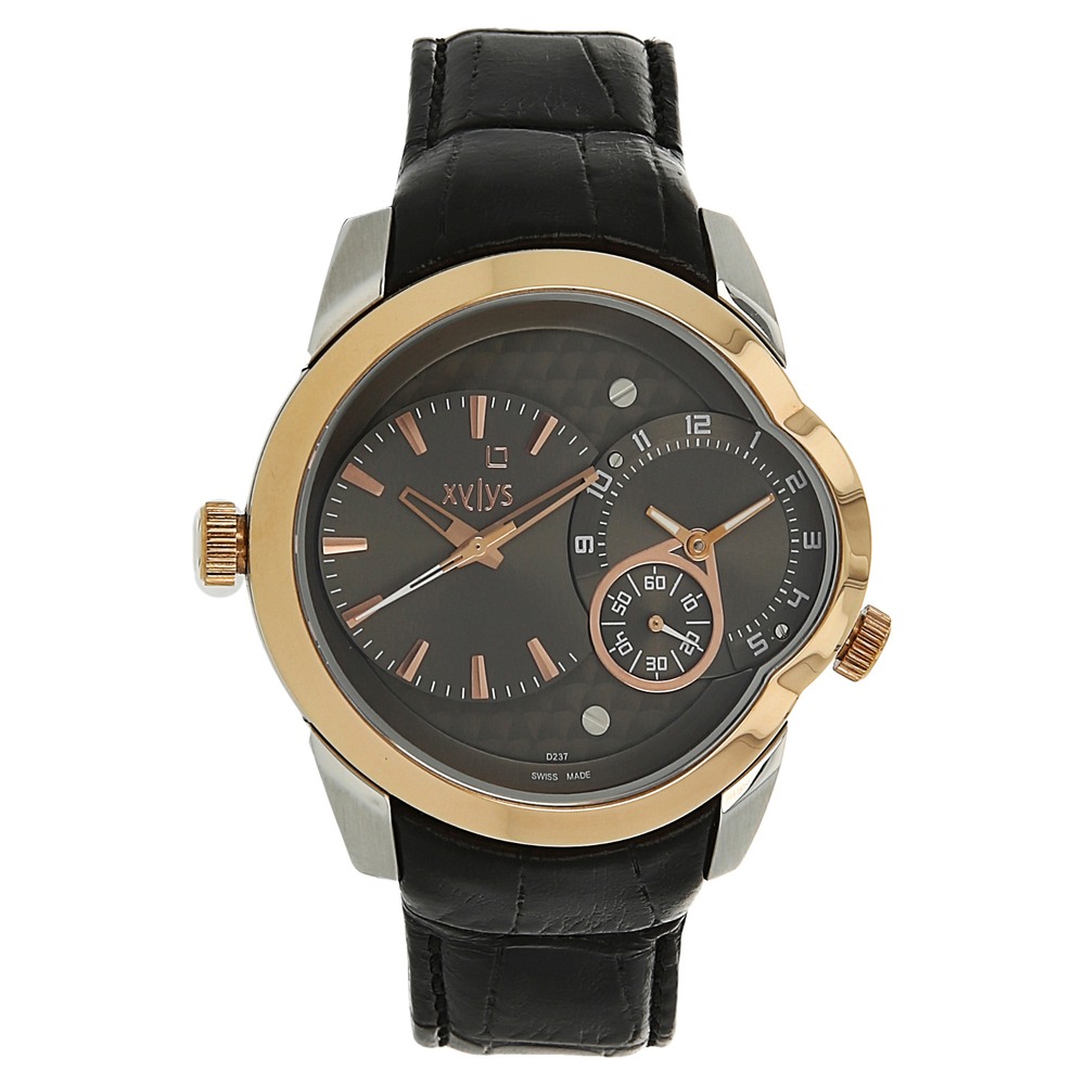 Buy Online Xylys Swiss Analog Black Leather Strap and Black Dial Watch For Men nl9294kl01 Titan