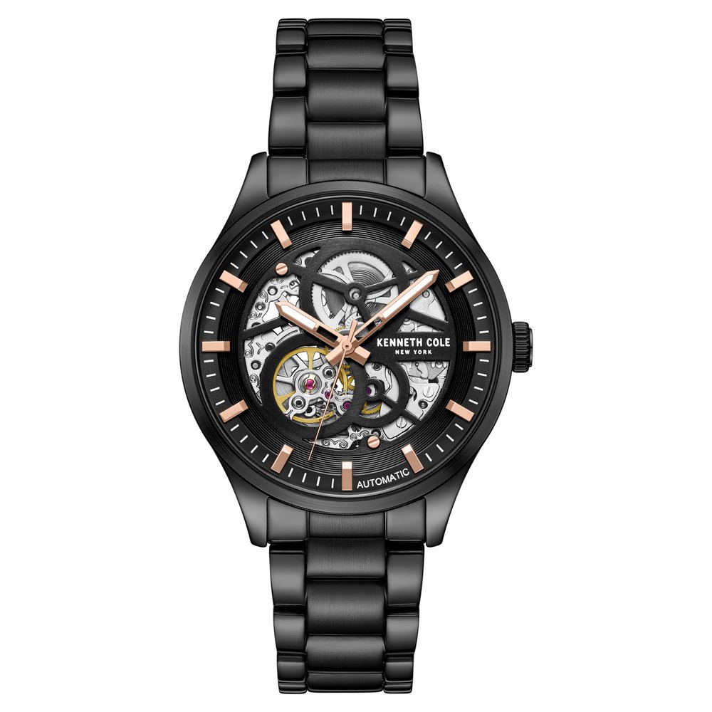 Buy Online Kenneth Cole Automatic Black Dial With Black Stainless Steel Strap Watch For Men kcwgy0046403mn Titan