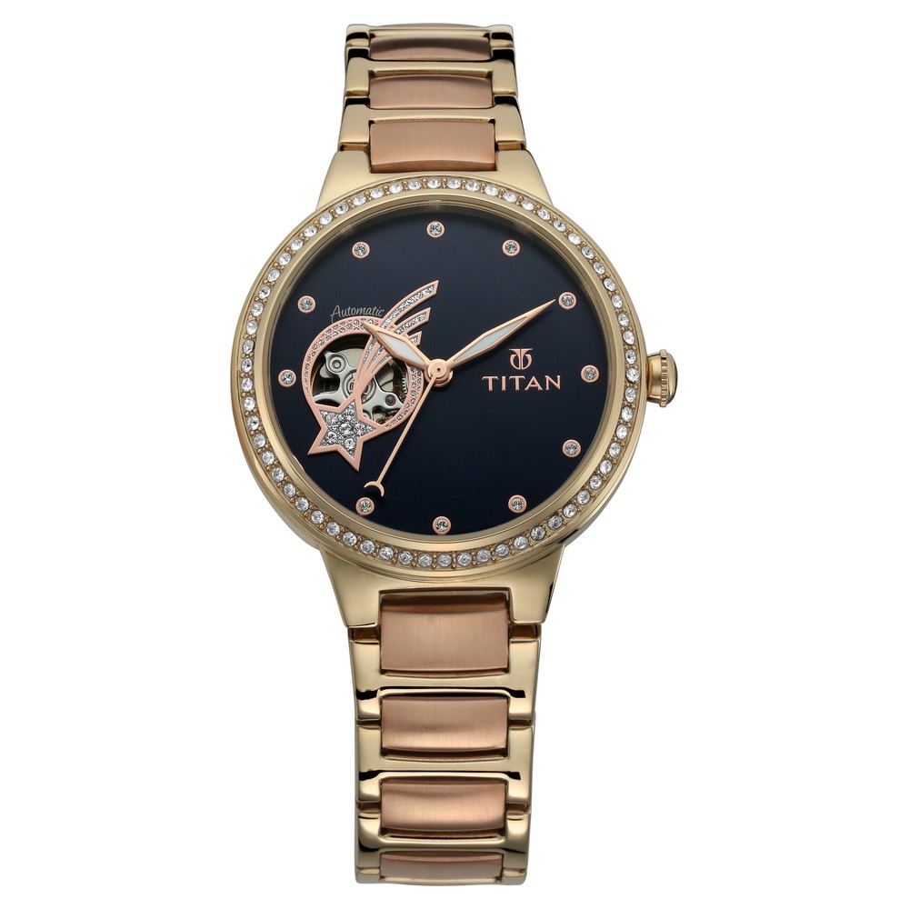 Ladies Fashion Mechanical Watch Hand Engraved Dial - Temu