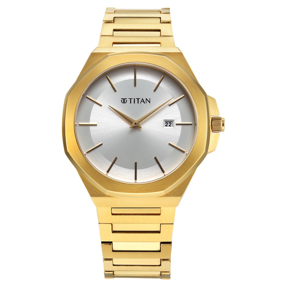 Buy Online Titan Quartz Analog Green Dial Stainless Steel Strap Watch for  Men - nr1825km03 | Titan