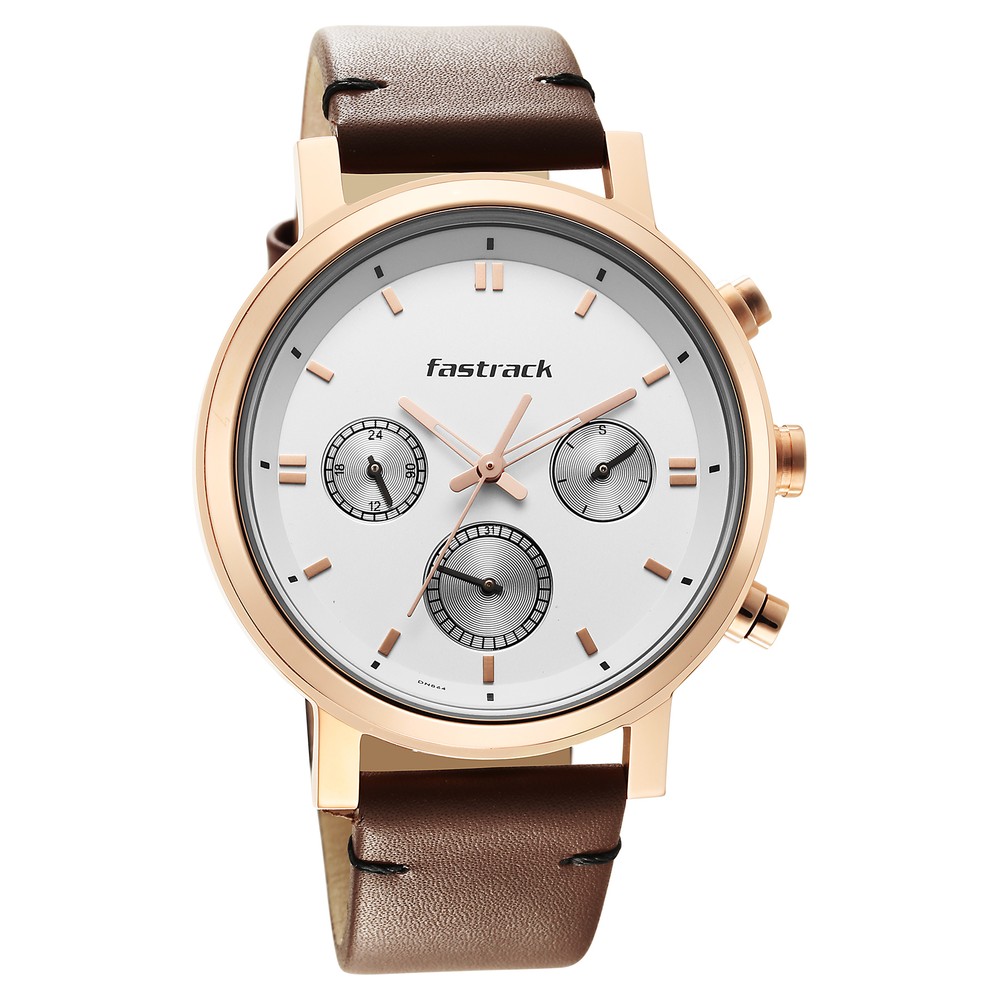 Fastrack Tick Tock White Dial Watch for Guys