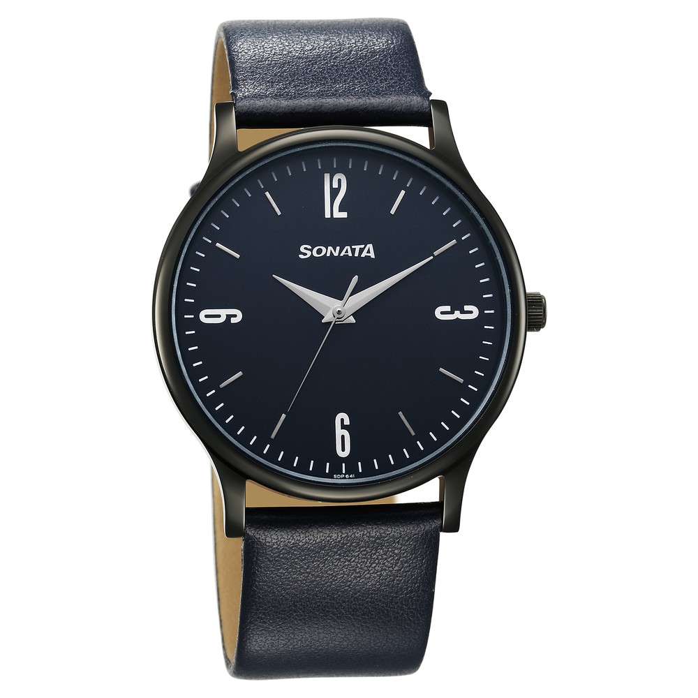 Buy Online Sonata Essentials Grey Dial Leather Strap Watch for Women -  8174nl02 | Titan