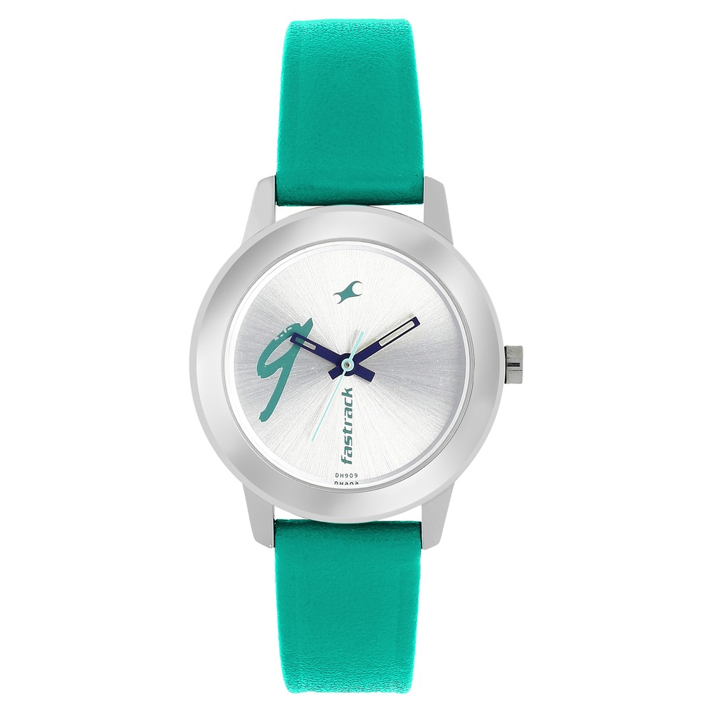 Fastrack Tropical Waters Quartz Analog White Dial Metal Strap Watch for  Girls