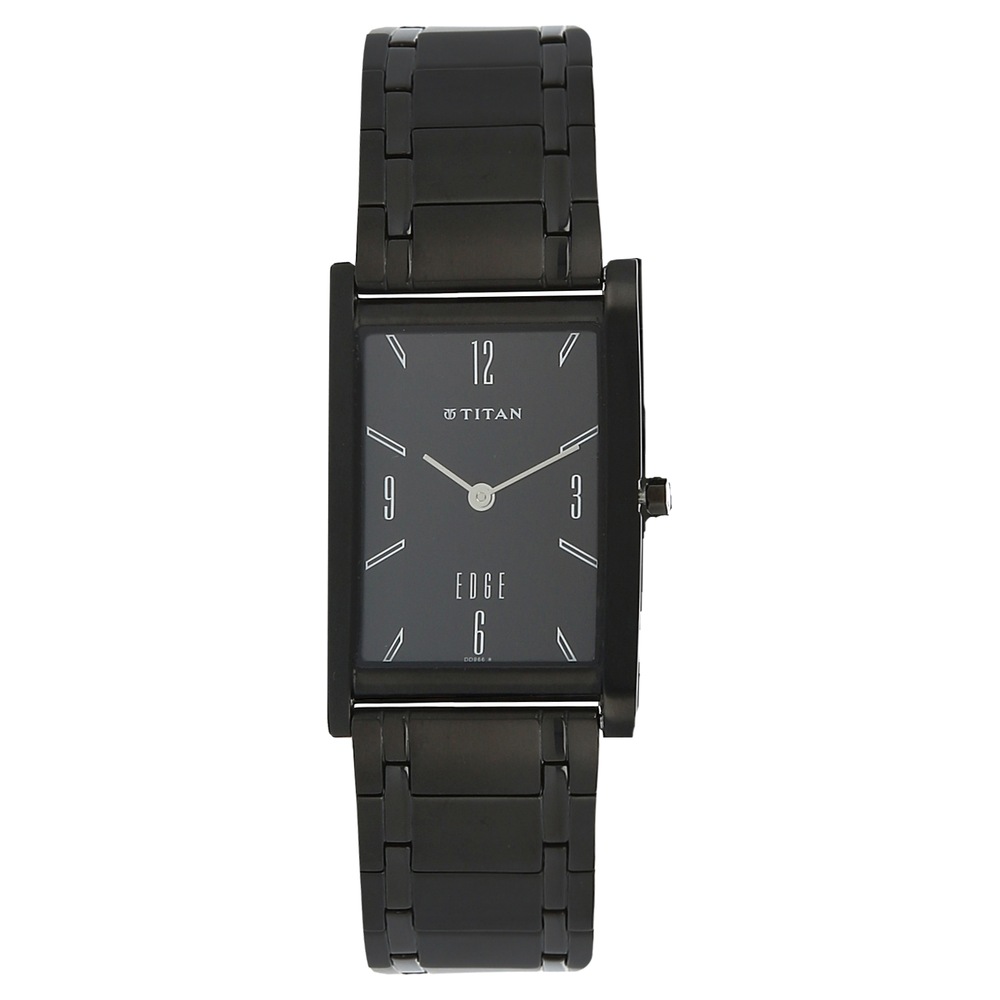 Buy Online Titan Edge Mechanical Black Dial Mechanical Rubber Strap watch  for Men - 1810sp01 | Titan
