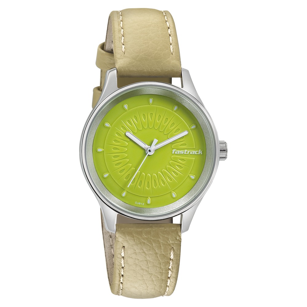 Fastrack Quartz Analog Green Dial Silicone Strap Watch for Unisex