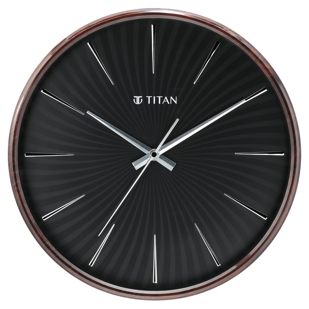 Buy Online Titan Metallic Wall Clock with rose Gold Frame and Multi-layered  Grey Dial 30 cm x 30 cm (Medium Size) - w0078ma01 | Titan