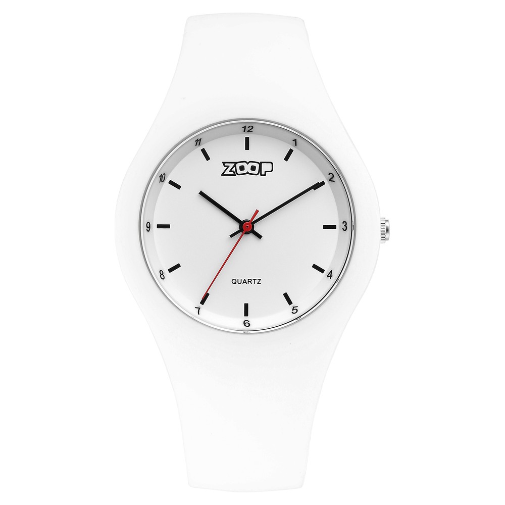 Buy Online Zoop By Titan Pop Integrated Quartz Analog White Dial Silicone Strap Watch for Kids 26031pp02w Titan