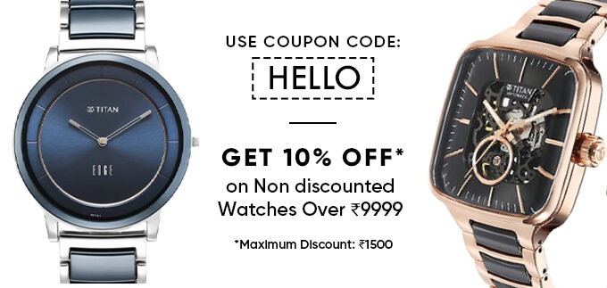 Titan watch promo code sale